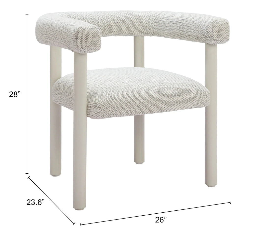 SwayLiving Sunbath Dining Chair (Set of 2) White OUTDOOR DINING CHAIRS