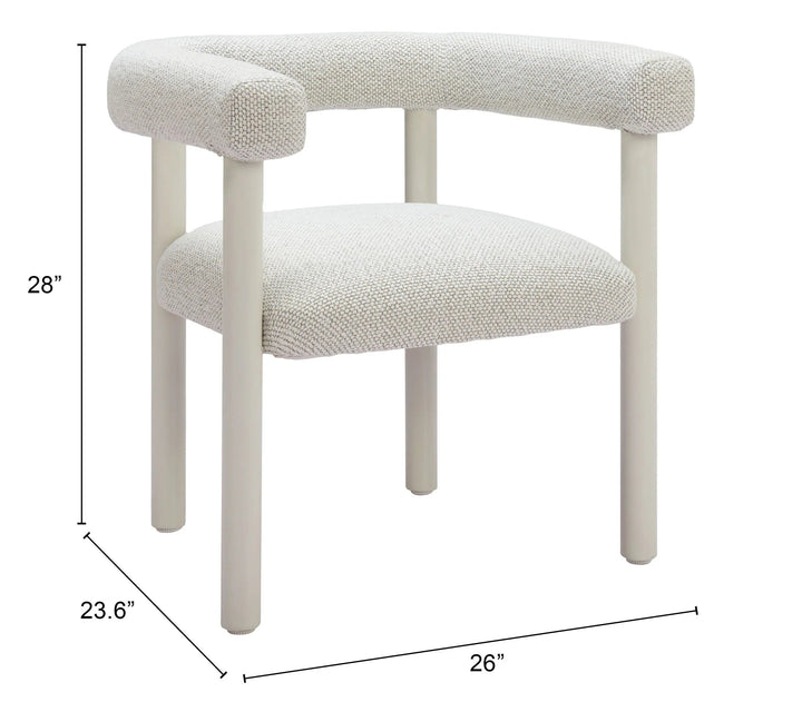 SwayLiving Sunbath Dining Chair (Set of 2) White OUTDOOR DINING CHAIRS