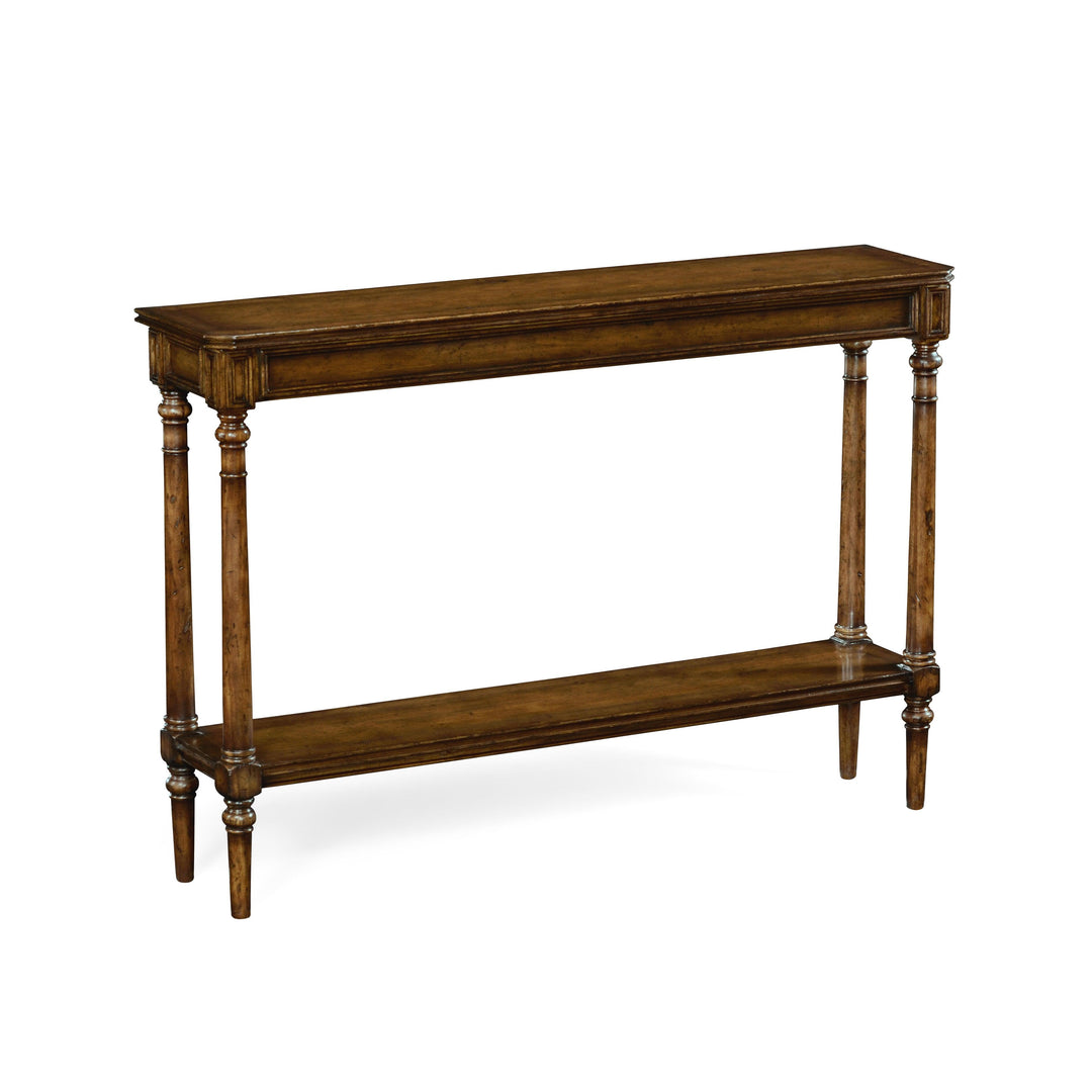 SwayLiving Curated Narrow Dark Walnut Console Table CONSOLE TABLES