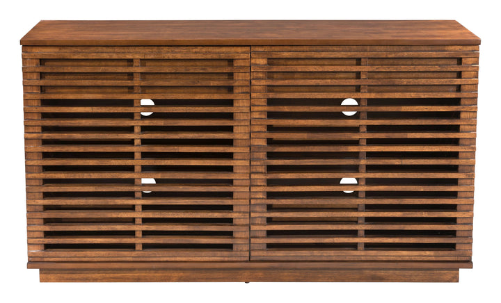 SwayLiving Linea Credenza Walnut SIDEBOARDS + CABINETS