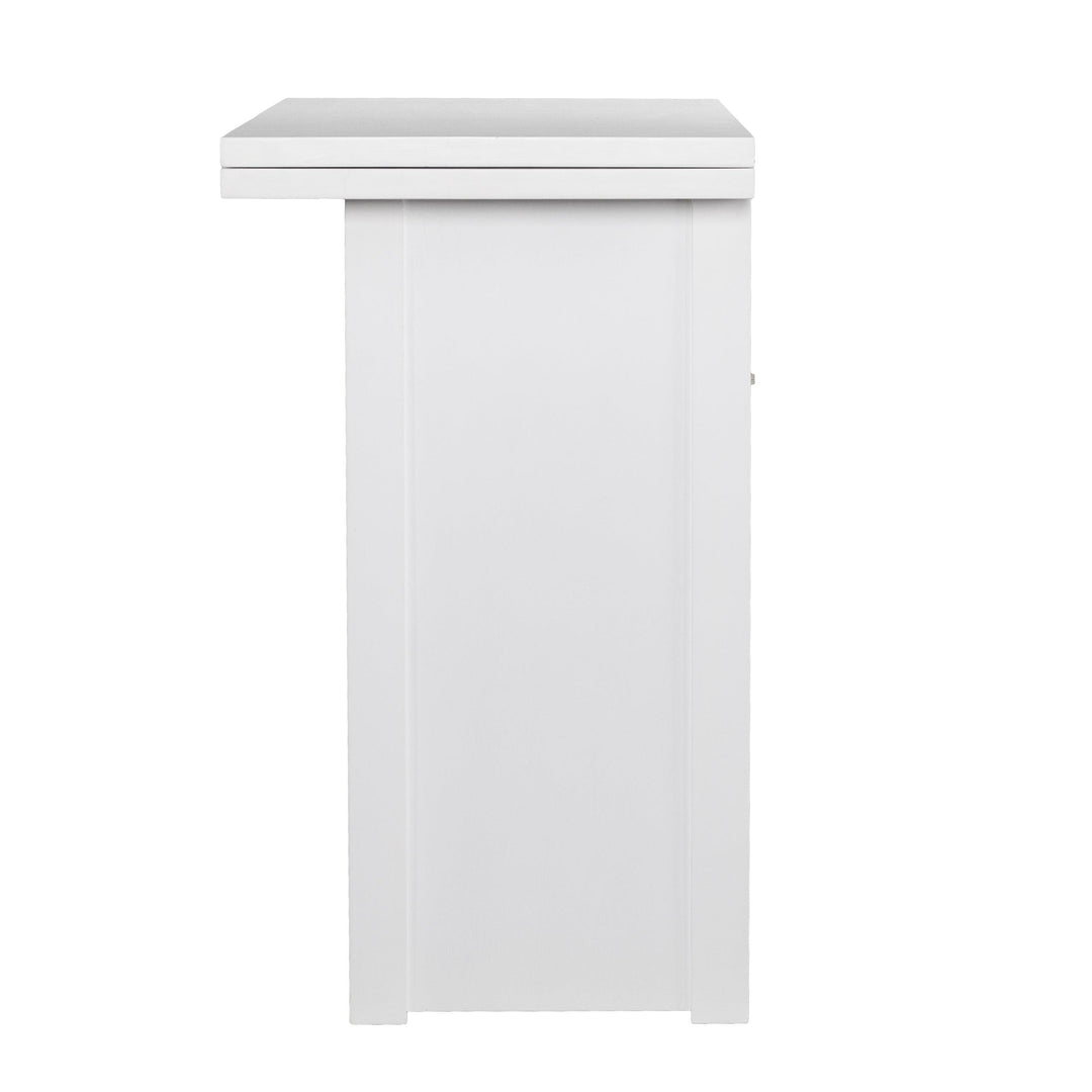 SwayLiving Kempsey Convertible Console-to-Dining Table - White DINING TABLES
