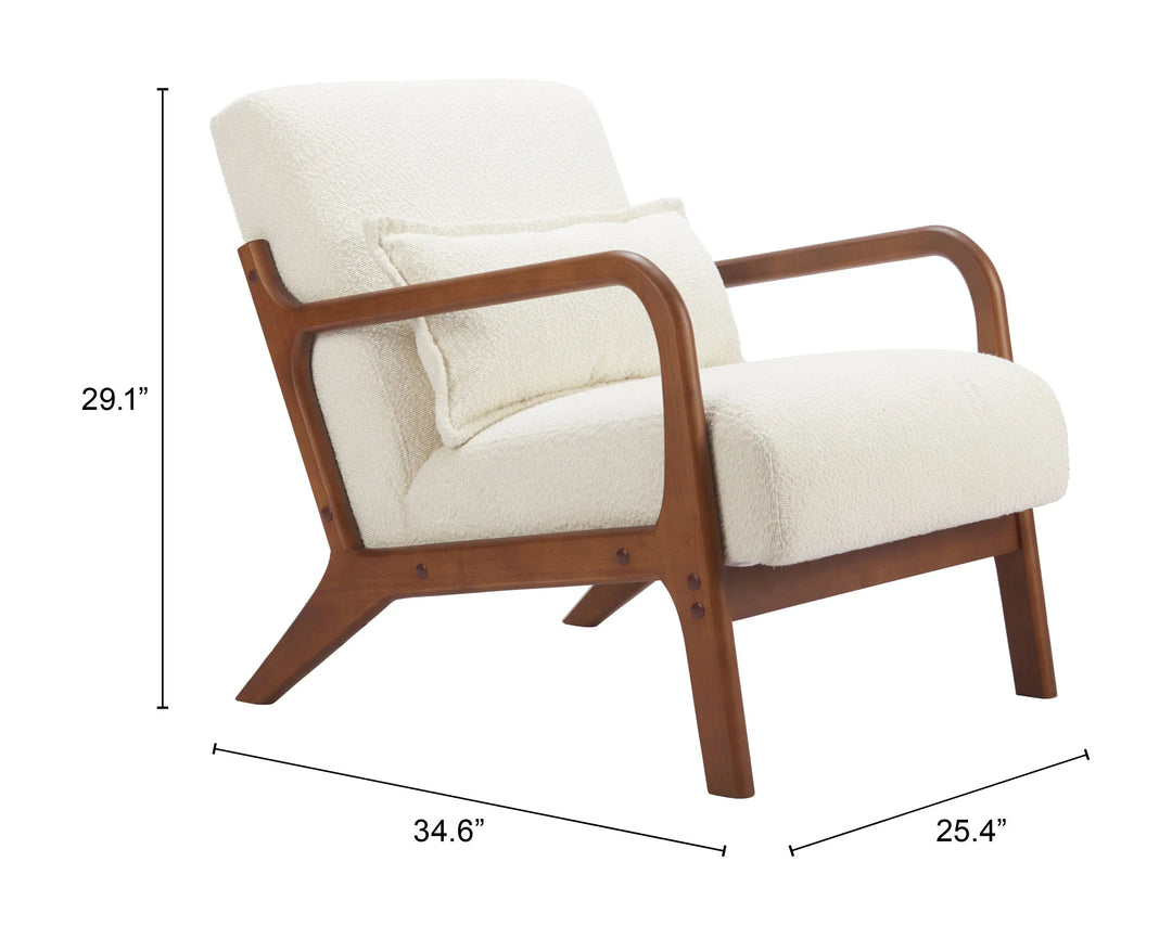 SwayLiving Macio Accent Chair Cream ACCENT + LOUNGE CHAIRS