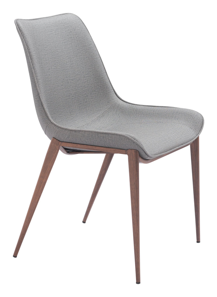 SwayLiving Magnus Dining Chair (Set of 2) Slate Gray & Walnut DINING CHAIRS