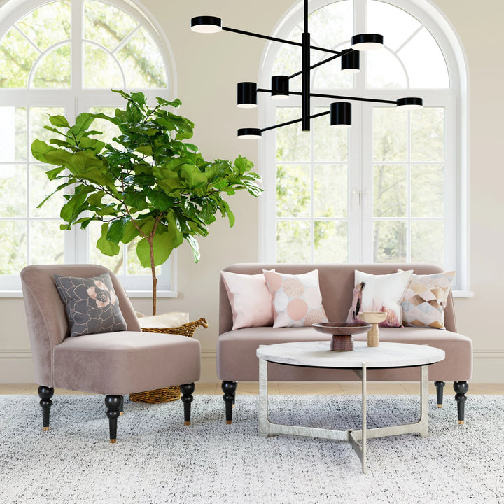 SwayLiving Bintulu Accent Chair Taupe ACCENT + LOUNGE CHAIRS