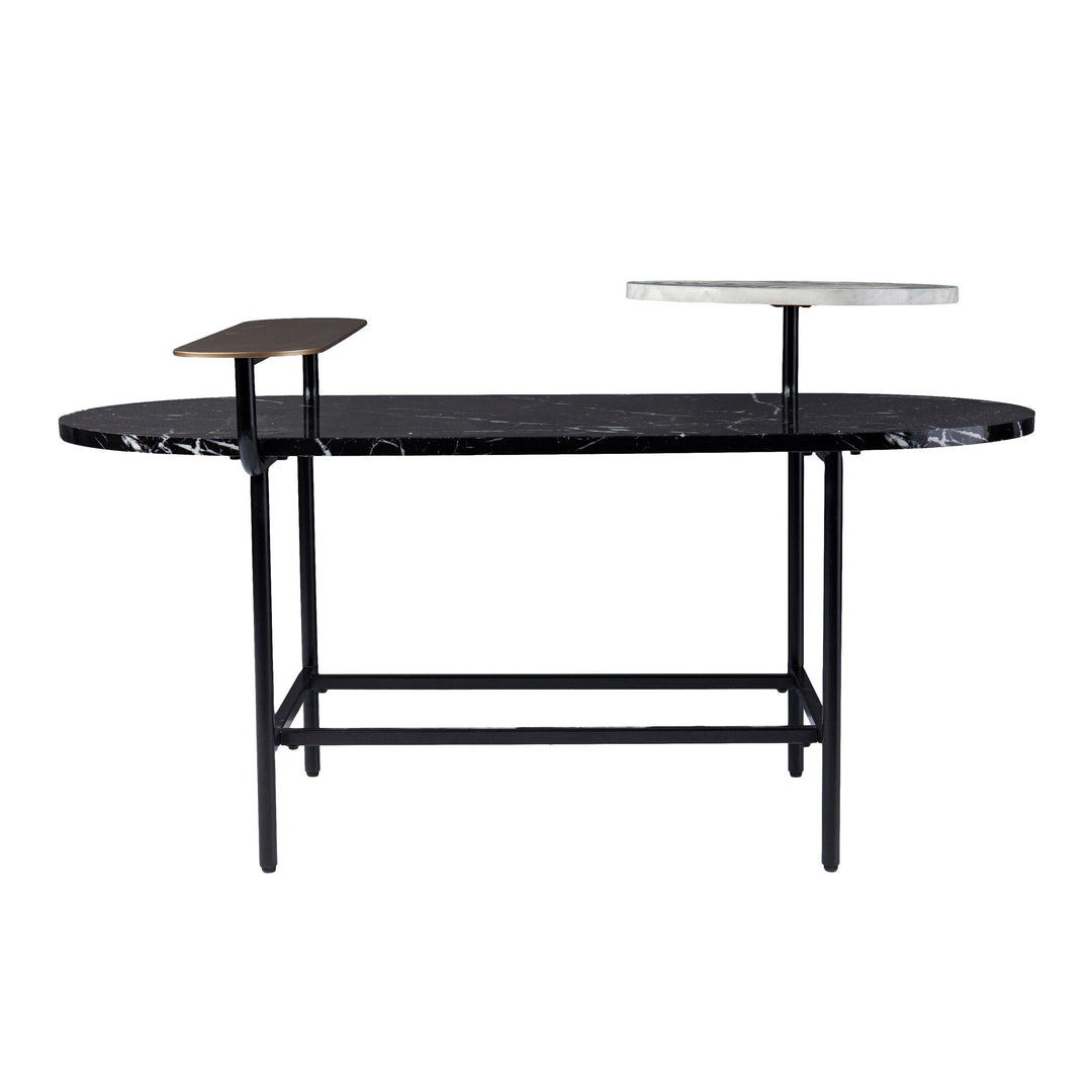 SwayLiving Arcklid Faux Marble Cocktail Table w/ Storage COFFEE TABLES