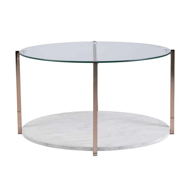 SwayLiving Avenida Cocktail Table - Glam Style - Warm Gold COFFEE TABLES