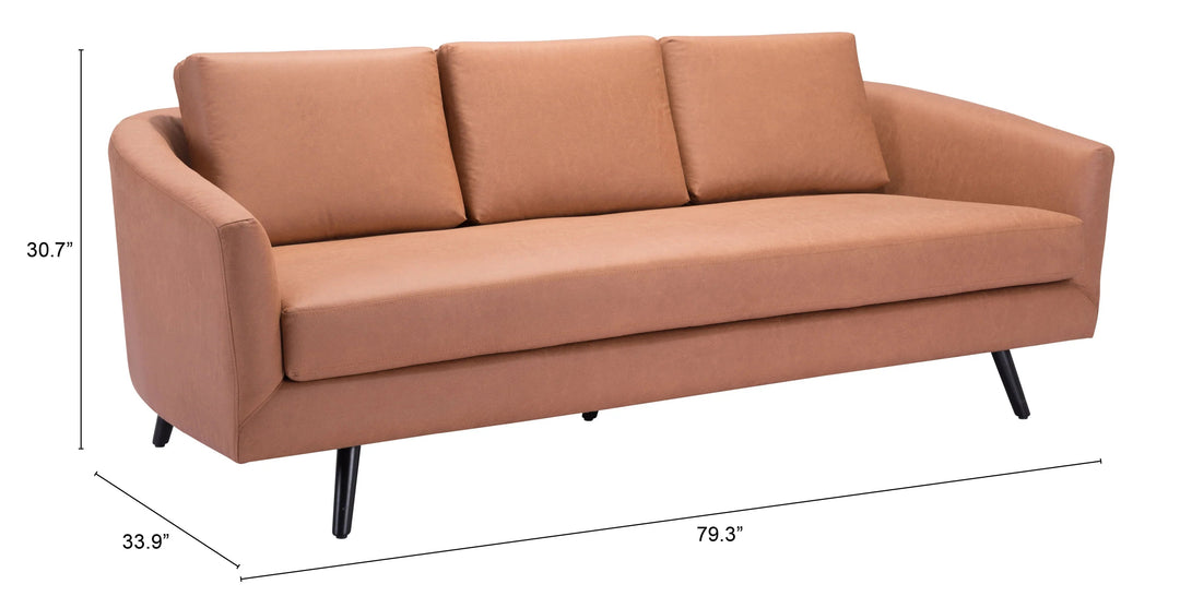 SwayLiving Divinity Sofa Brown SOFAS + SECTIONALS