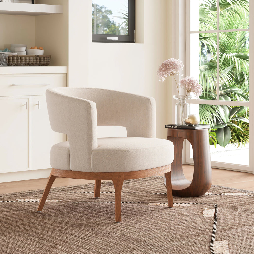 SwayLiving Penryn Accent Chair Beige ACCENT + LOUNGE CHAIRS
