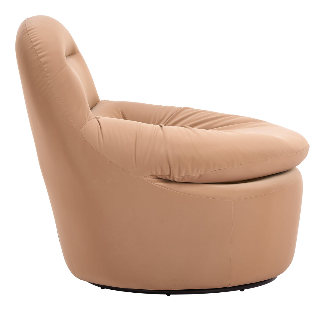 Reva Swivel Chair Tan