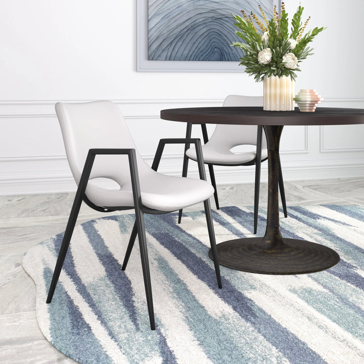 SwayLiving Desi Dining Chair (Set of 2) White DINING CHAIRS