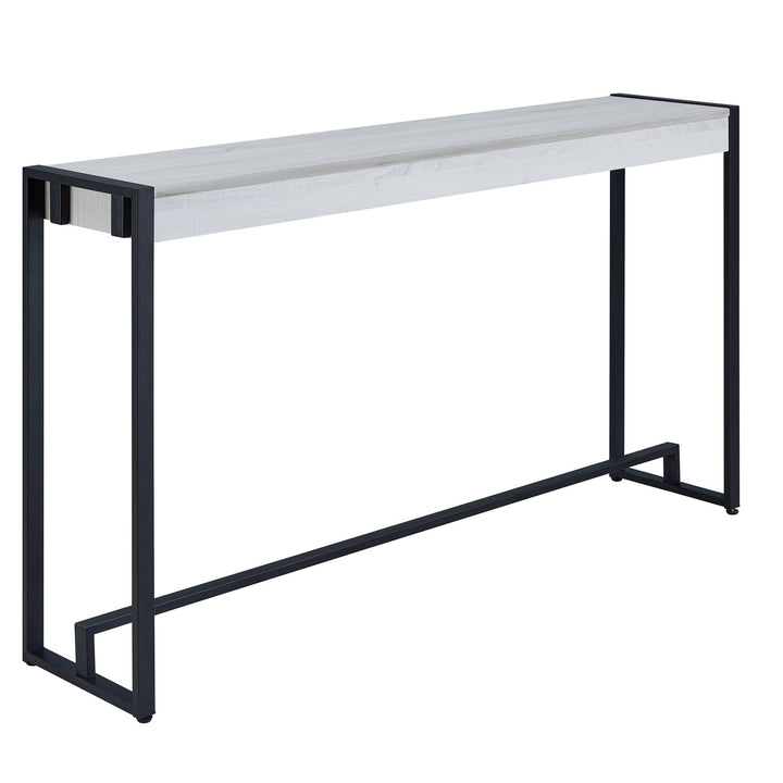 SwayLiving Holly & Martin Macen Console - Black w/ Distressed White CONSOLE TABLES