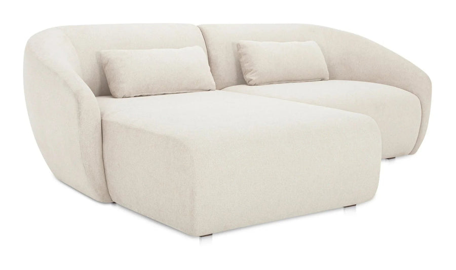 Amelia Nook Modular Left Sectional Warm White - SwayLiving