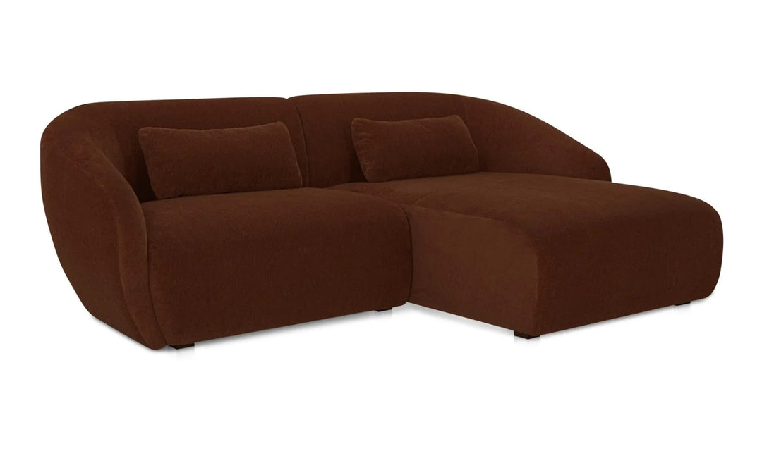 Amelia Nook Modular Right Sectional Chestnut - SwayLiving