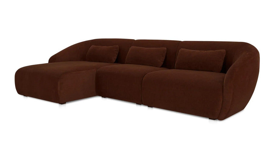Amelia Lounge Modular Left Sectional Chestnut - SwayLiving