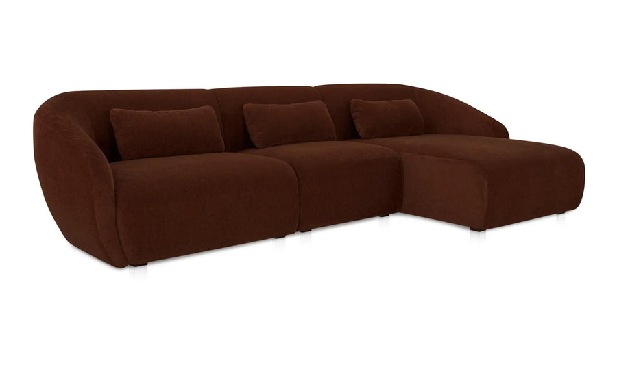 Amelia Lounge Modular Right Sectional Chestnut - SwayLiving