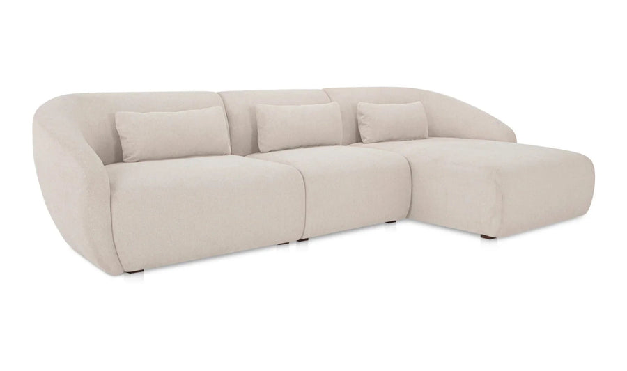 Amelia Lounge Modular Right Sectional Warm White - SwayLiving