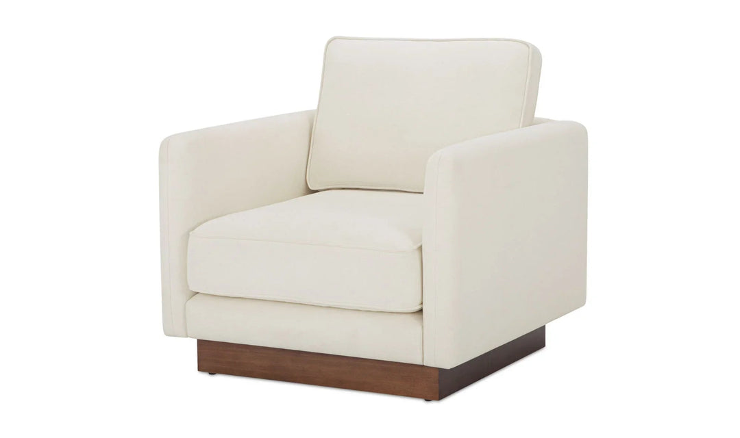 Vernon Accent Chair White - SwayLiving