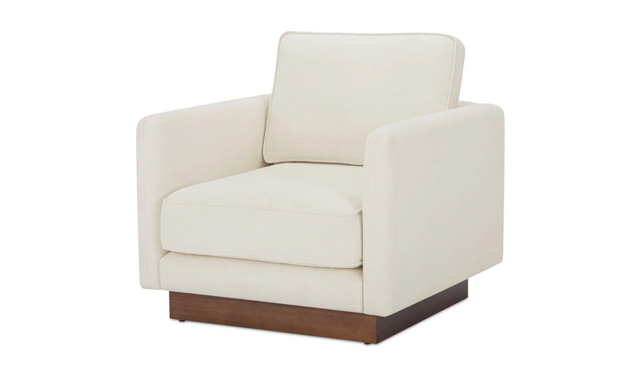 Vernon Accent Chair White - SwayLiving