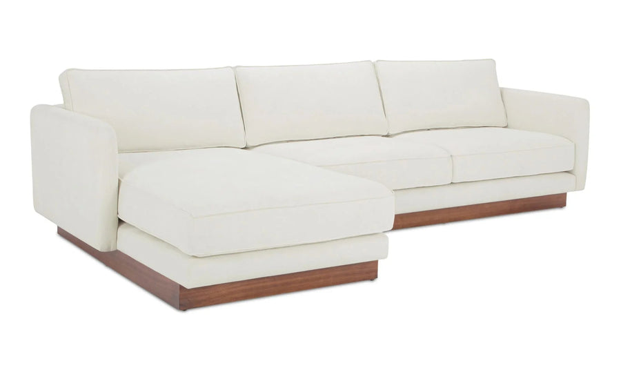 Vernon Left Sectional White - SwayLiving