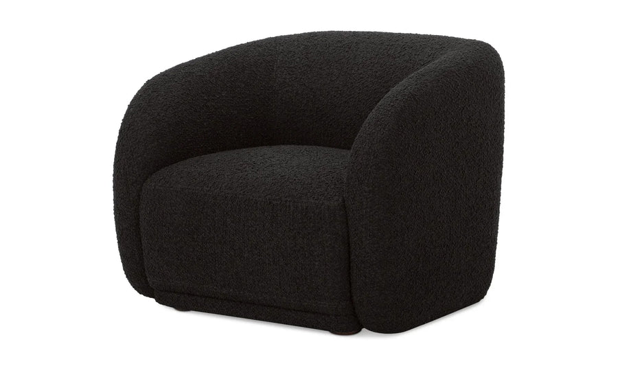 Faye Accent Chair Black Boucle - SwayLiving
