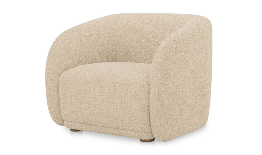 Faye Accent Chair Beige Boucle - SwayLiving