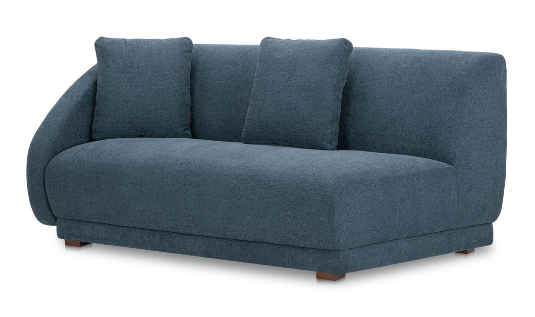 Fraser Left Arm Facing Sofa Deep Blue - SwayLiving