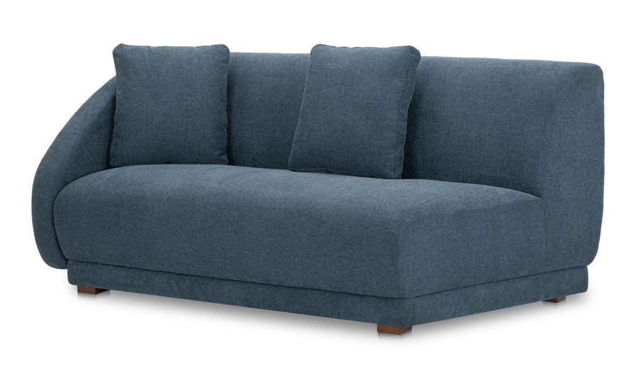 Fraser Left Arm Facing Sofa Deep Blue - SwayLiving