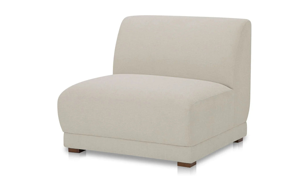 Fraser Slipper Chair Off White - SwayLiving