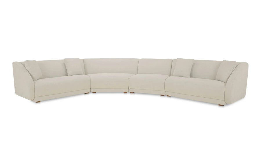 Fraser 4 Piece Modular Sectional White - SwayLiving