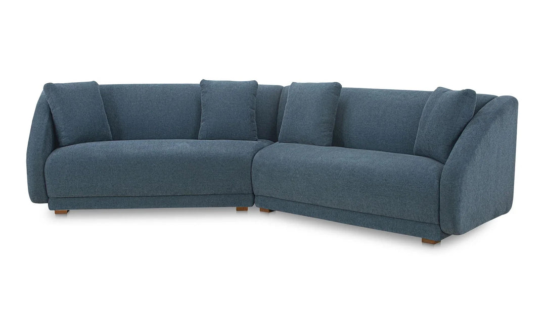 Fraser 2 Piece Modular Sofa Deep Blue - SwayLiving