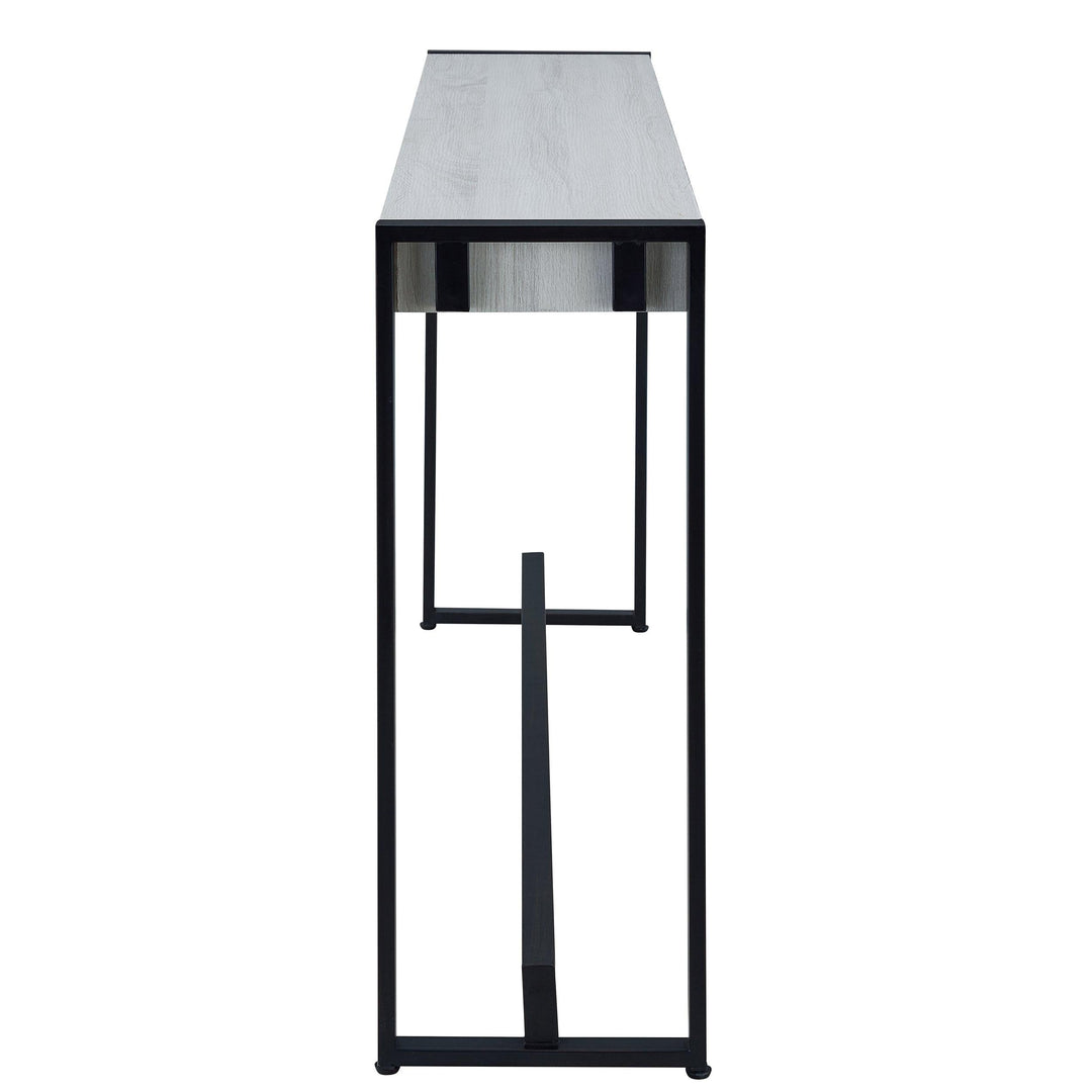 SwayLiving Holly & Martin Macen Console - Black w/ Distressed White CONSOLE TABLES