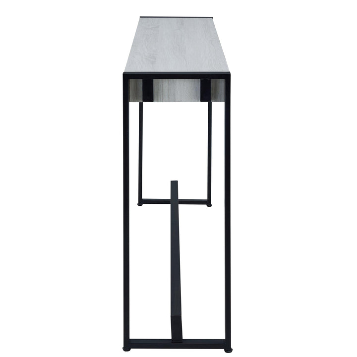 SwayLiving Holly & Martin Macen Console - Black w/ Distressed White CONSOLE TABLES