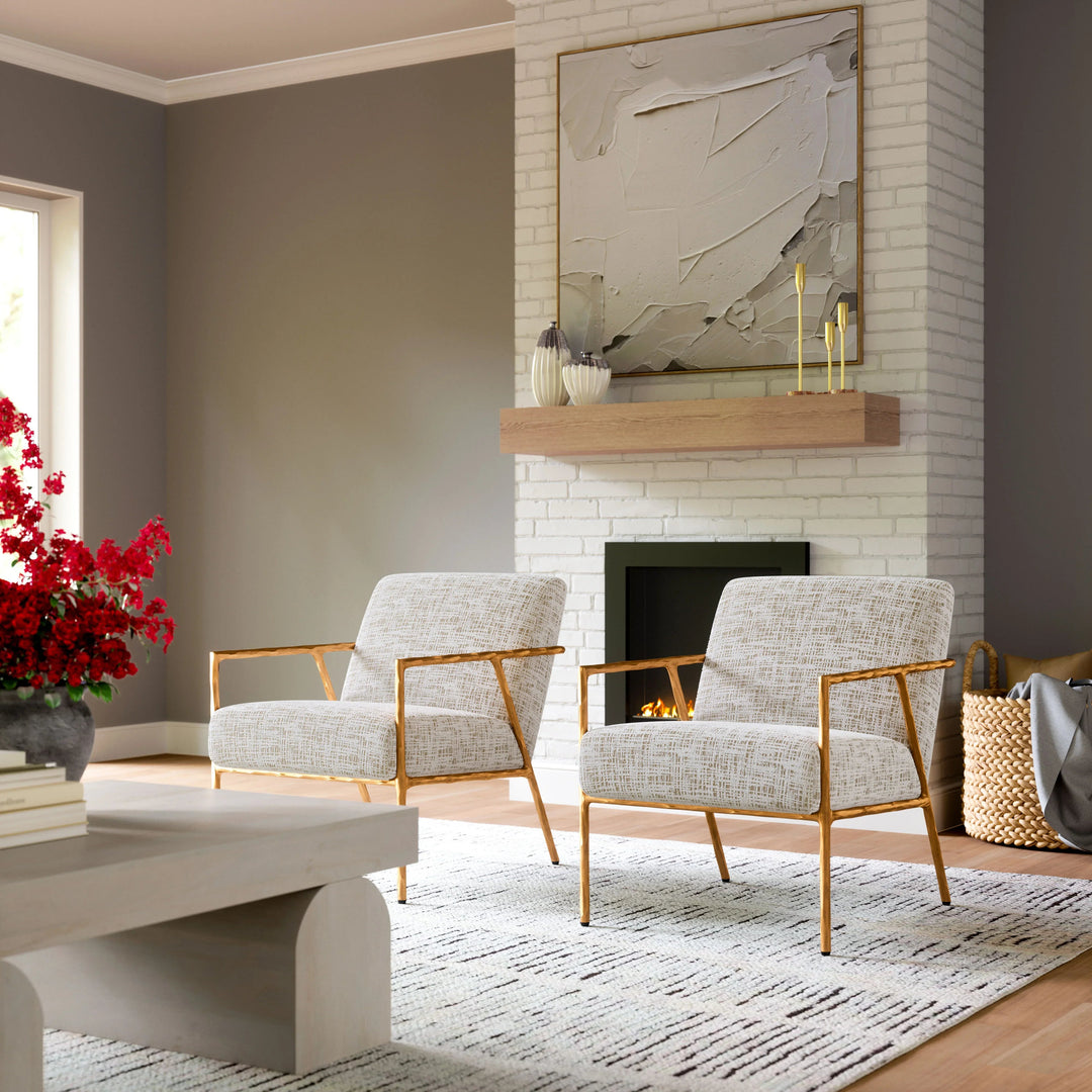 SwayLiving Norrebro Accent Chair Beige Frost ACCENT + LOUNGE CHAIRS