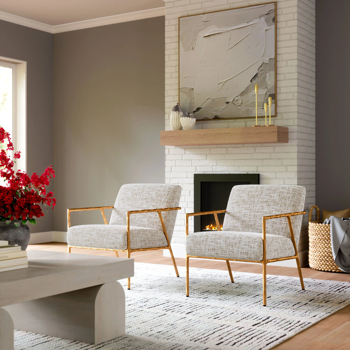 SwayLiving Norrebro Accent Chair Beige Frost ACCENT + LOUNGE CHAIRS