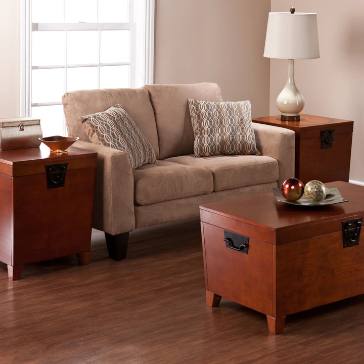 SwayLiving Pyramid Trunk Table Collection COFFEE TABLES