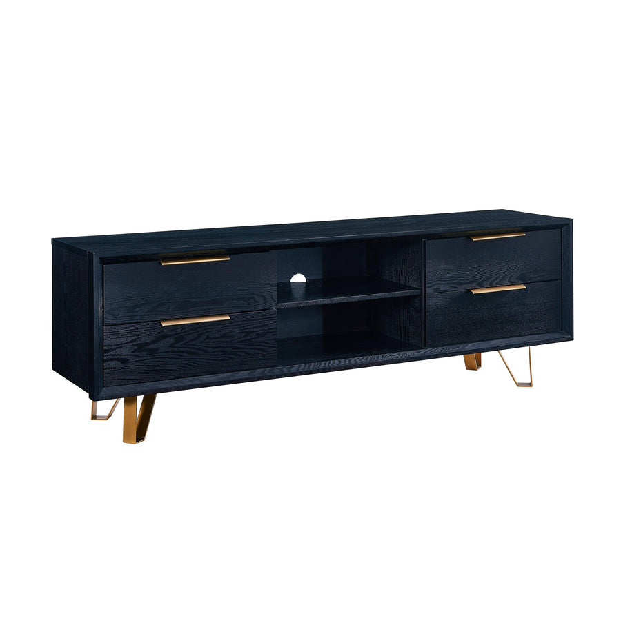 SwayLiving Malone Black Entertainment Console CONSOLE TABLES