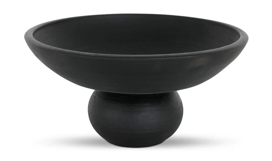 Asha Decorative Bowl Black Terracotta - SwayLiving