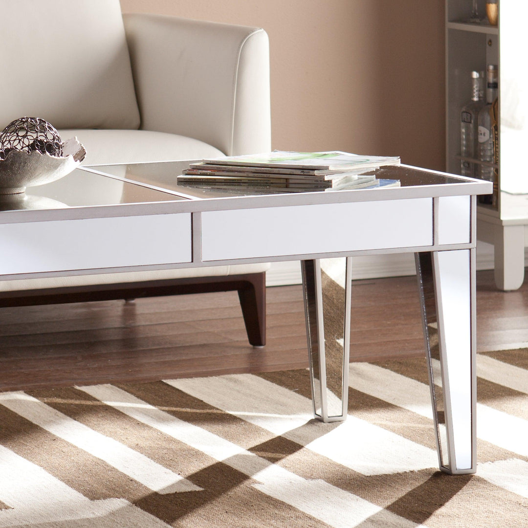 SwayLiving Mirage Mirrored Cocktail Table COFFEE TABLES