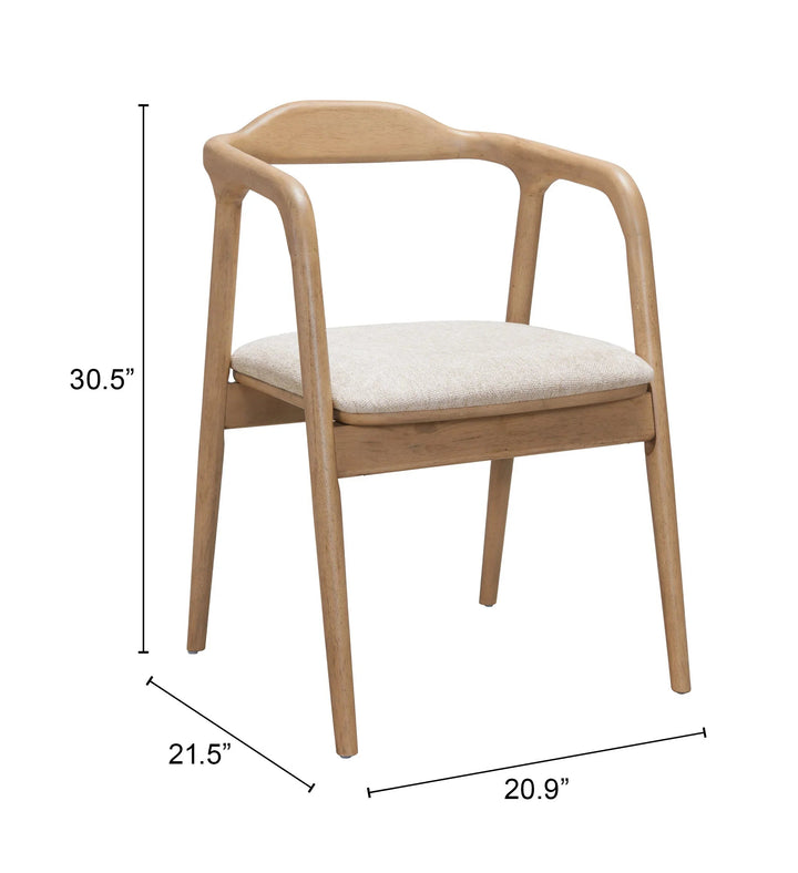 SwayLiving Hosoi Dining Chair Beige - Set of 2 DINING CHAIRS