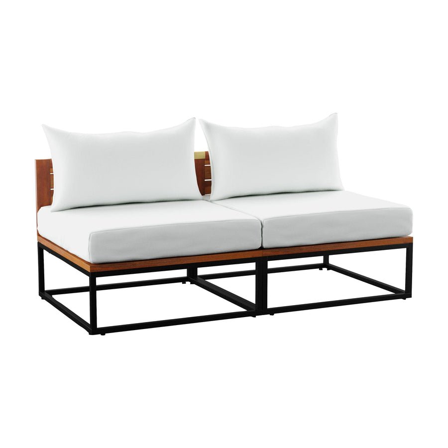 SwayLiving Taradale Modular Outdoor Loveseat w/ Cushions OUTDOOR SOFAS + SECTIONALS
