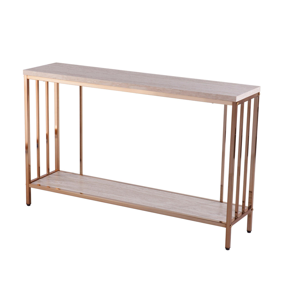 SwayLiving Brexlyn Faux Stone Console Table CONSOLE TABLES