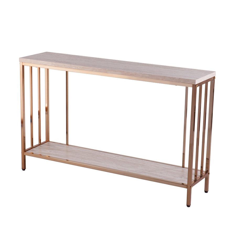 SwayLiving Brexlyn Faux Stone Console Table CONSOLE TABLES