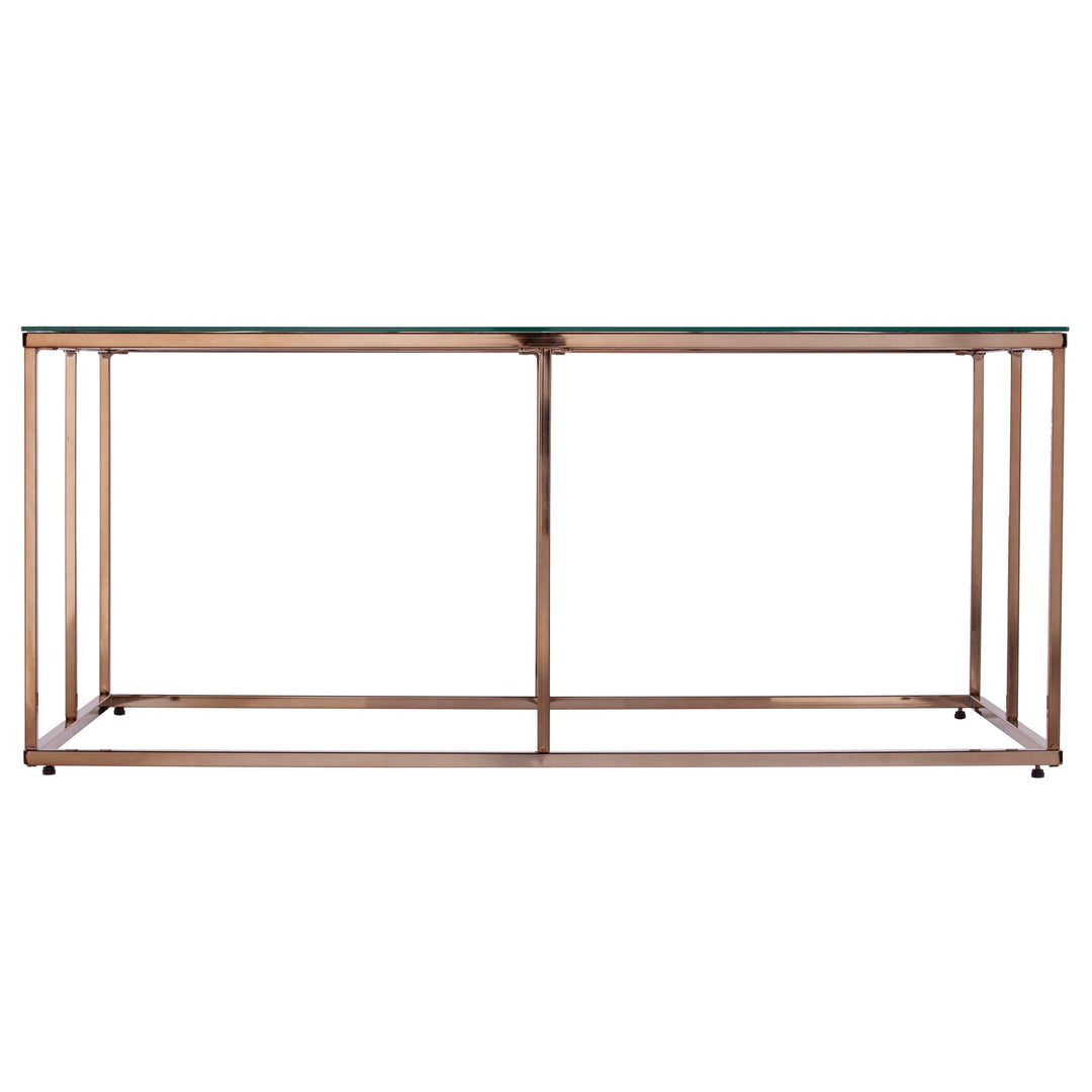 SwayLiving Nicholance Contemporary Glass-Top Cocktail Table COFFEE TABLES