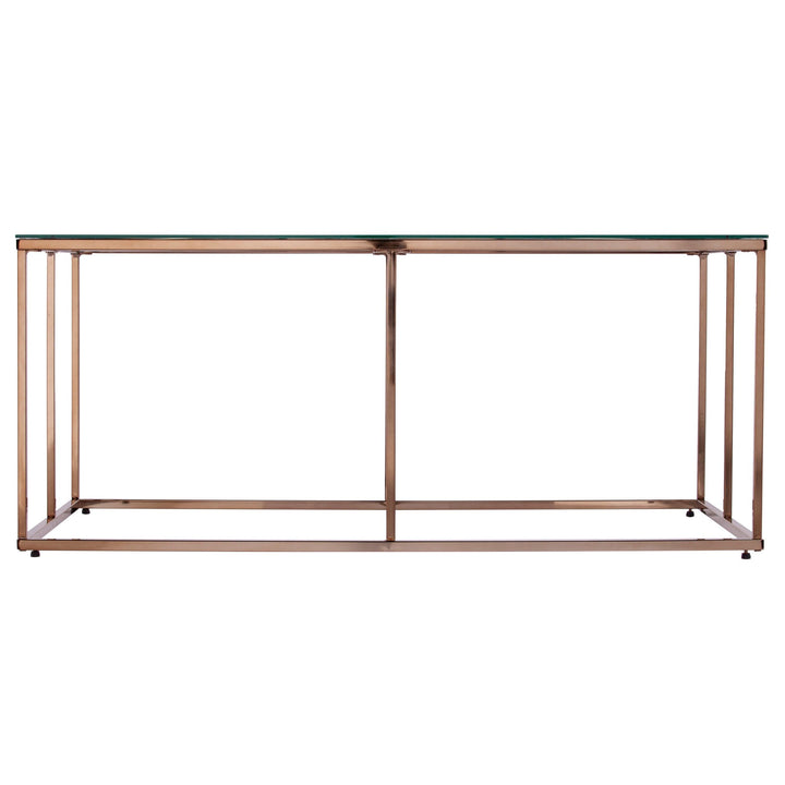 SwayLiving Nicholance Contemporary Glass-Top Cocktail Table COFFEE TABLES
