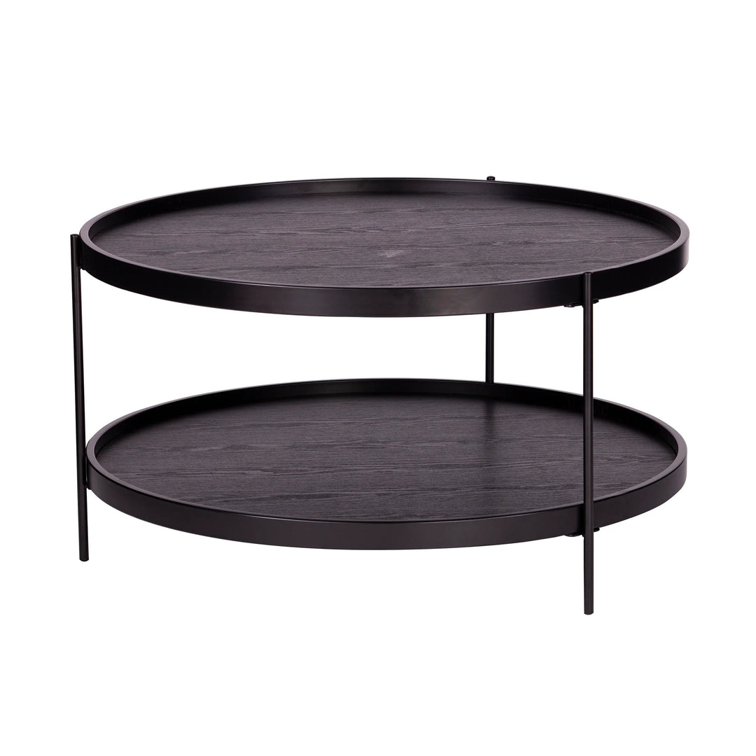 SwayLiving Verlington Round Farmhouse Style Cocktail Table COFFEE TABLES