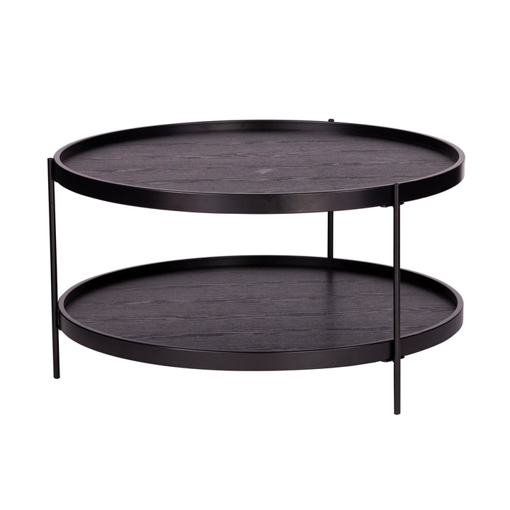 SwayLiving Verlington Round Farmhouse Style Cocktail Table COFFEE TABLES