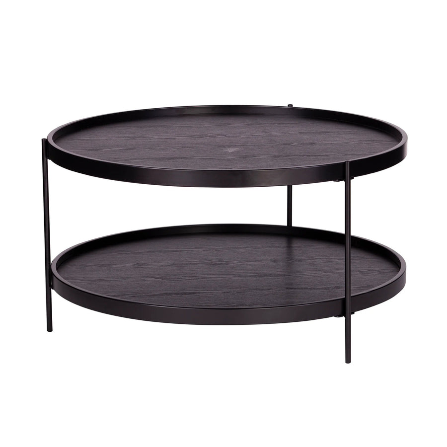 SwayLiving Verlington Round Farmhouse Style Cocktail Table COFFEE TABLES