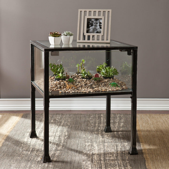 SwayLiving Terrarium Display End Table ACCENT TABLES