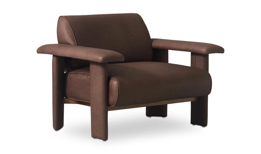Marcello Lounge Chair Dark Brown - SwayLiving