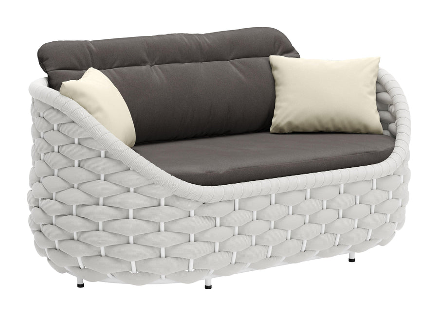 SwayLiving Coral Reef Loveseat Gray OUTDOOR SOFAS + SECTIONALS